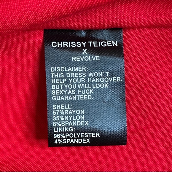 Chrissy Teigan X Revolve Medium Red Landon Dress Strapless NWT Sexy Hottie Date - Picture 5 of 12